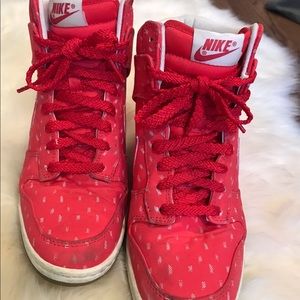 Nike red wedge